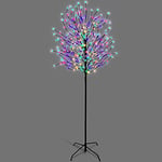 NETTA 7FT LED Cherry Blossom Tree, Pre-Lit 350 Lights, Auto-Off Timer and 8 Lighting Modes, 3M Power Cable, Suitable for Indoor and Outdoor Use - Multi-Colour