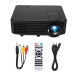 RD-805 Mini projecteur vidéo portable à LED pour bureau à domicile, résolution HD 800 x 480, noir (UE)