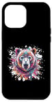 iPhone 14 Pro Max Polar Bear Head | Animal Portrait Popart Colorful Case