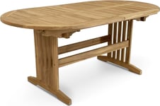 Skånska Möbelhuset Saltö ovalt matbord i teak 150-210 cm butterfly - Teakbord