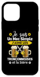 Coque pour iPhone 12 mini Tronçonneuse Forestière J'aime Les Tronçonneuses Et La Bière