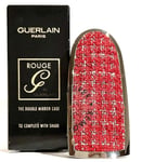 Guerlain Rouge Lipstick  The Double Mirror Cap Case & Dust Bag Tweed In Paris