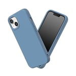 RhinoShield Coque Compatible avec [iPhone 13/14] | SolidSuit - Coque Fine avec Technologie d'absorption des Chocs et Finition Premium Matte - Bleu marée