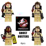 Ghostbusters-serien - 4-delad minfigurer byggklossats - Liten Ghost Busters leksaksfigurer set - Minifigurer monterade barnleksaker present