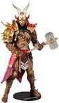 McFarlane Mortal Kombat 7 Figurines 5 Shao Khan, doré, Taille Unique