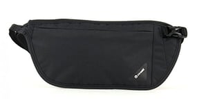Pacsafe Coversafe V100 Waist Wallet Canvas & Beach Tote Bag, 28 cm, Black