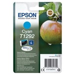 Original Epson T1292, Durabrite Apple Cyan Ink Cartridge C13T12924012, New