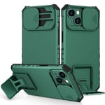 iPhone 15 smartphone skal med stativ - Grön