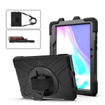Samsung Galaxy Tab Active Pro fodral med hanteringsrem & axelrem - Svart