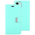 Scratch Resistant Genuine Leather Case Horizontal Flip Leather Case With Holder And Card SlotsEasy Access To All Ports And Buttons Without Removing The Case, for IPhone 11 (Color : Mint Green)