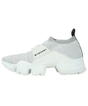 Givenchy Mens Jaw Sock Low Knitted White Trainers - Size UK 8