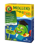 Möllers Omega-3 Fiskgelé med omega-3 syror och vitamin D3 för barn Fruktig 36 st. (P1)
