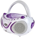 Metronic 477112 Radio / Lecteur CD / MP3 Portable Pop Purple avec Port USB - Violet