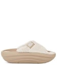 UGG Foam-o Plush Slide Sandals - Mustard Seed, Beige, Size 6, Women