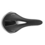 Fizik Aliante R1 Open Road Bike Saddle with Carbon Reinforced Shell and Carbon Braided Rails, Comfortable Lightweight 205g, Size Large 275x153mm, Black