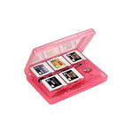 OSTENT 28-in-1 Game Memory Card Case Holder Cartridge Storage Compatible for Nintendo 3DS LL/XL - Color Pink