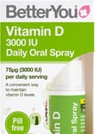 BetterYou Vitamin D Daily Oral Spray, Natural Peppermint, 15ml