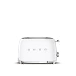 Smeg Retro Style 2 Slice Toaster in White | TSF01WHUK | Brand new