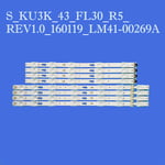 Bande de rétroéclairage LED 3v, 6 pièces/ensemble, pour LG 43LF5100/b _ 150511, ""Nipseyteko