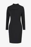 Calvin Klein - Klänning Scuba Crepe Cut Out Dress - Svart