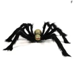Halloween Scary Spider Simulation Plush Toy Home Party Props F Golden 75*75cm