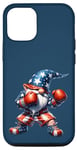 iPhone 14 America Gnome Dad In Retro Boxing Shoes For Patriotic Boxer Case
