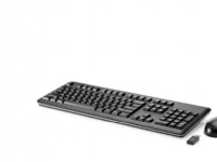 HP - Sats med tangentbord och mus - trådlös - fransk - jacksvart - för ProDesk 400 G1, 600 G1 ProOne 400 G1, 600 G1 Workstation Z1 G2