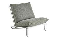 Blixt loungefåtölj light grey/teddy verde