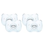 Medela Baby Soft Silikon 6-18 månader DUO i ljusblå, 4 st