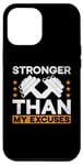 Coque pour iPhone 12 Pro Max Excuse-Busting Gym, libérez votre force