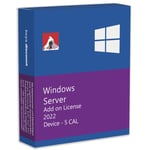 Système D'exploitation Lenovo Windows Server 2022 Cal (5 Appareils) 7s05007vww