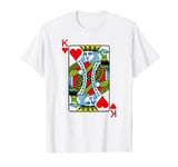 King Of Hearts Playing Cards Poker T-Shirt