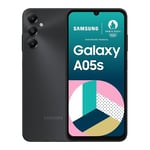 Samsung Galaxy A05s, Smartphone Android 4G, stockage 64 Go, Ram 4Go, batterie 5000 mAh, Smartphone déverrouillé, Noir, Version FR