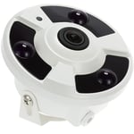 Decdeal - hd 2000TVL 1080P 1.7mm Fisheye 360° Caméra cctv de Sécurité Panoramique, Système pal de Surveillance à Domicile