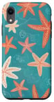 iPhone XR Trendy Starfish Coral Seashell Abstract Art Case