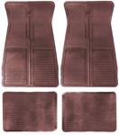 OER CM65102 gummimattor med GM loggaSet of 4 Dark Red