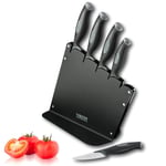 Sabatier Kitchen Knife Set Block - 5 piece. High Quality Chrome Molybdenum Stainless Steel. Finely Ground Razor Sharp Blades. Chefs/Cooks Knives. 20 Year Guarantee. Professional Lâ€™Expertise Range.