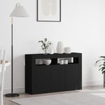 Sideboard Svart Konstruerat trä 116 x 30 x 75 cm Sideboard