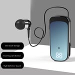 Retractable Wireless Headphones BT5.2 Earphones Clip On Earpiece Comfortable