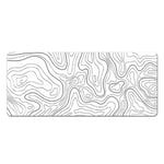 Desk Mat,Topographic Contour Extended Big Mouse Pad Computer Keyboard Mouse4561