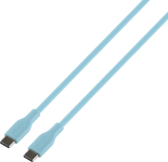 DELTACO USB-C till USB-C 60W 1.5 m Turkos