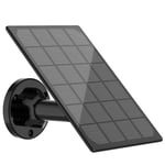 Fesh Smart solcellepanel for kamera, utendørs, svart
