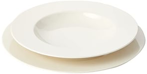 Villeroy & Boch 10-1380-7611 Twist Plate 6 People 12-Piece Elegant Premium Porcelain Crockery Set White Dishwasher Safe, 12-teilig