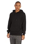 Urban Classics Men's Basic Sweat Hoody Sweatshirt, Black, XL