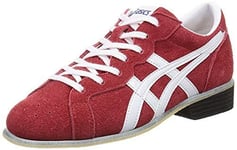 ASICS Weight Lifting Shoes 727 Red White Leather US6.5(25cm) 66585 JAPAN IMPORT