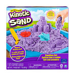 Kinetic Sand SABLE À MODELER - COFFRET CHÂTEAU BAC À SABLE 454 G + 4 ACCESSOIRES - Sculpte à l'Infini ce Sable à Modeler, Sable Coloré & Naturel, comme de la Pâte à Modeler - Jouet Enfant 3 Ans et +