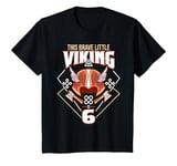 Youth This Brave Little Viking Is 6 - Cool Viking 6th Birthday T-Shirt