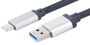 HomeCinema USB-C til USB-A 3.2 Gen.1 kabel - Sølv - 1.50 m