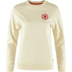 Fjällräven 1960 Logo Badge Sweater Women sweatshirt Chalk White-113 S - Fri frakt