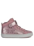 Geox Kalispera High Top Trainers - Pink, Pink, Size 6 Older